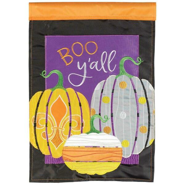 Recinto 30 x 44 in. Boo Y All Pumpkins FLD Polyester Flag - Large RE3460677